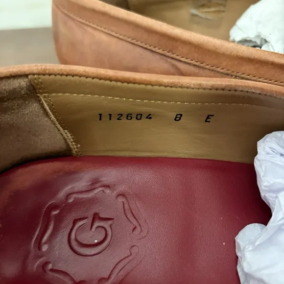 Grenson Mens Leather Loafers Tan Brown Goodyear Welted UK 8E US 9E Peter 112604