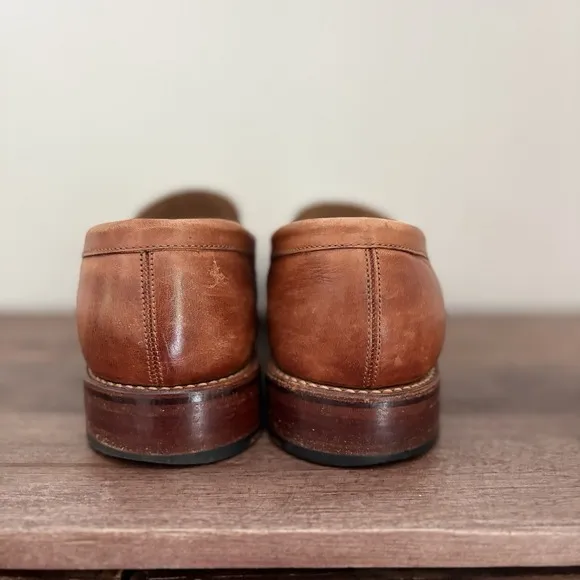 Grenson Mens Leather Loafers Tan Brown Goodyear Welted UK 8E US 9E Peter 112604