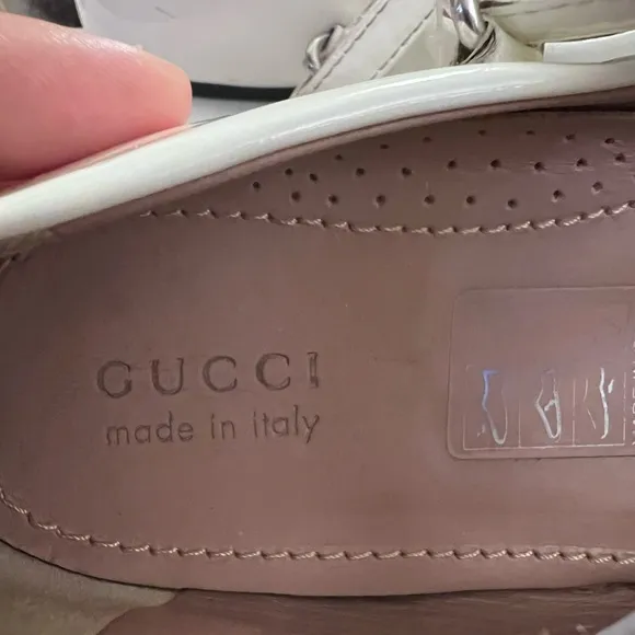 Gucci ballerina flats with silver-tone Horsebit