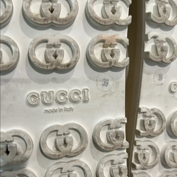 Gucci Beige Slide Sandals