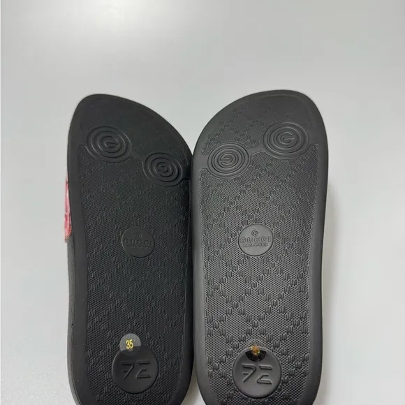 Gucci GG Blooms Supreme Canvas Slides Black Multi Women’s Size EU 35/US 5