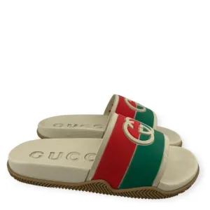 Gucci GG Logo Rubber Pool Slides