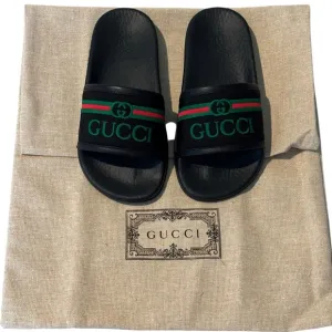 Gucci Kids' Logo Rubber Slides