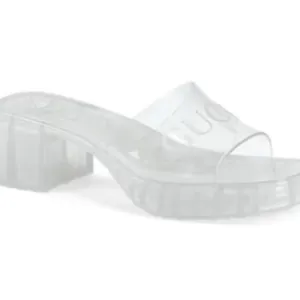 GUCCI slide platform sandal clear size 8(B 5)