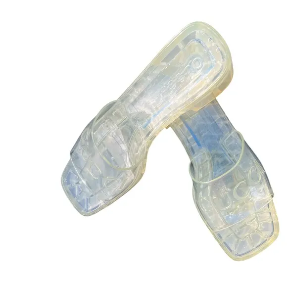 GUCCI slide platform sandal clear size 8(B 5)