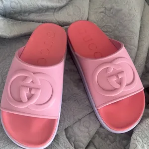 Gucci soft slippers rubber Pink