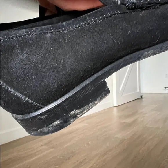 Gucci suede horsebit loafers