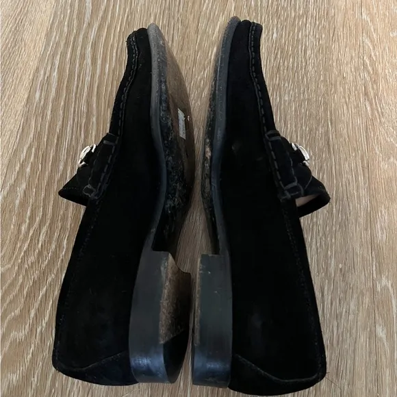 Gucci suede horsebit loafers