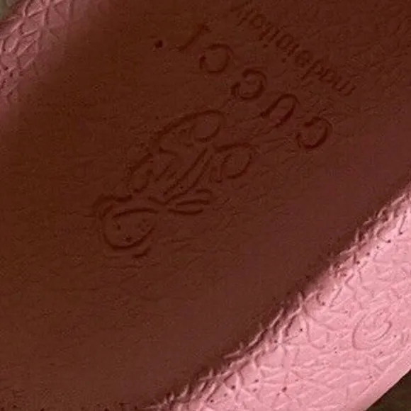 Gucci Unisex kids Rubber Pink Slides