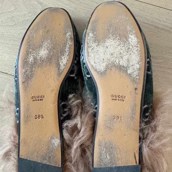 Gucci Women's  Fur-Trimmed Loafers