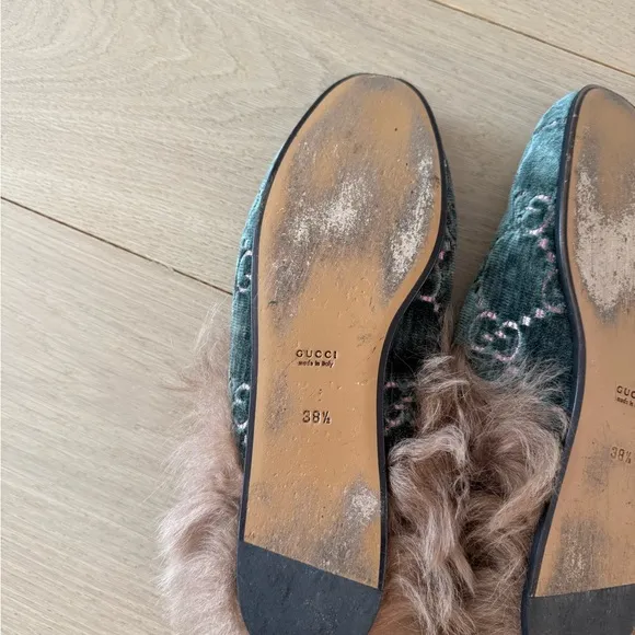 Gucci Women's  Fur-Trimmed Loafers