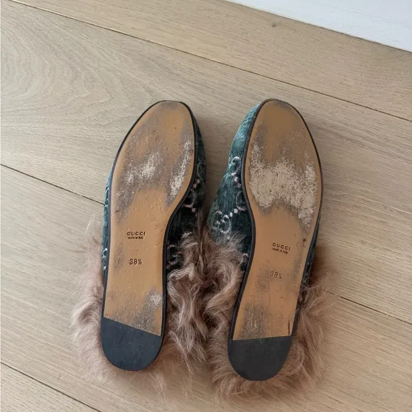 Gucci Women's  Fur-Trimmed Loafers