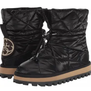 Guess Women's Leian Cold Weather Booties Boots Snow Ski Black 5.5 New