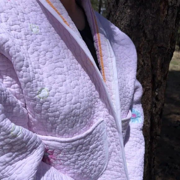 Handmade-Floral Quilted Women's Jacket