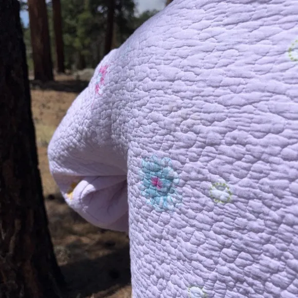 Handmade-Floral Quilted Women's Jacket