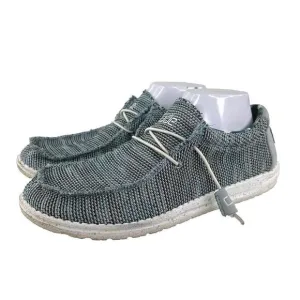 HEY DUDE Wally Sox Men's US 9 Blue Loafers Comfort Slip-On Walking Shoes
