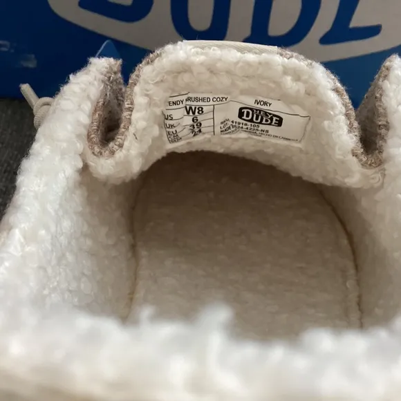 Hey Dude Women's Wendy Brushed Cozy Casual Sneakers, size 8