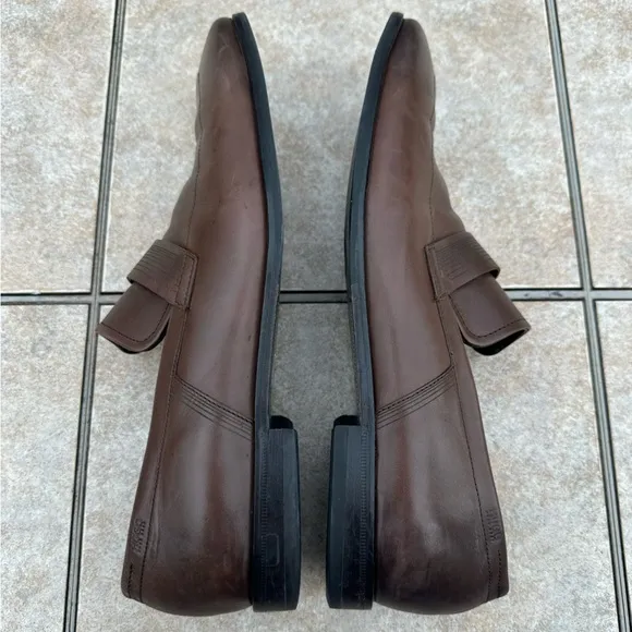 HUGO BOSS Men's Brown Leather Loafers