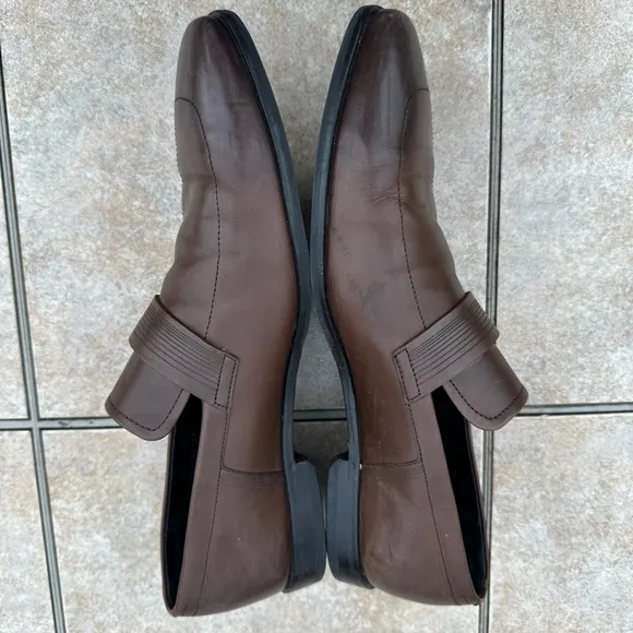 HUGO BOSS Men's Brown Leather Loafers