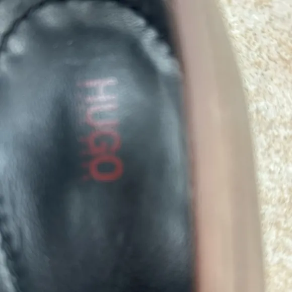 HUGO BOSS Men's Brown Leather Loafers