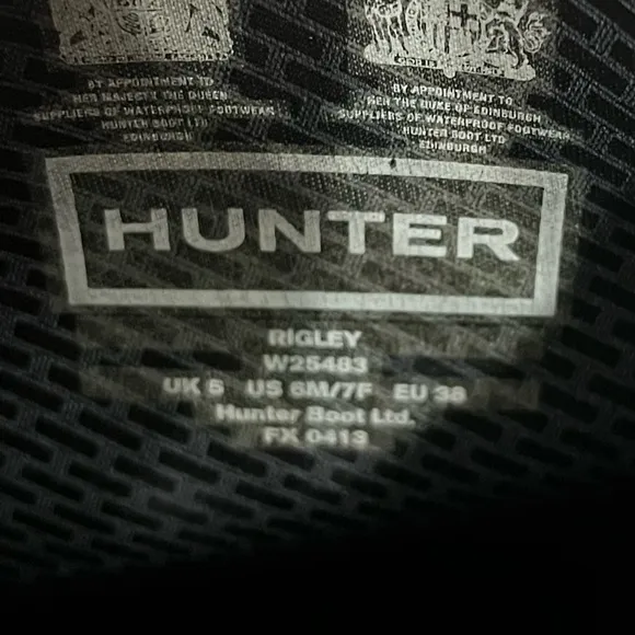 Hunter Black Quilted Asymmetrical Rigley WaterproofTall Rain Boots