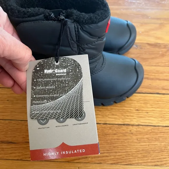 Hunter Kids Black Winter Boots boys size 9