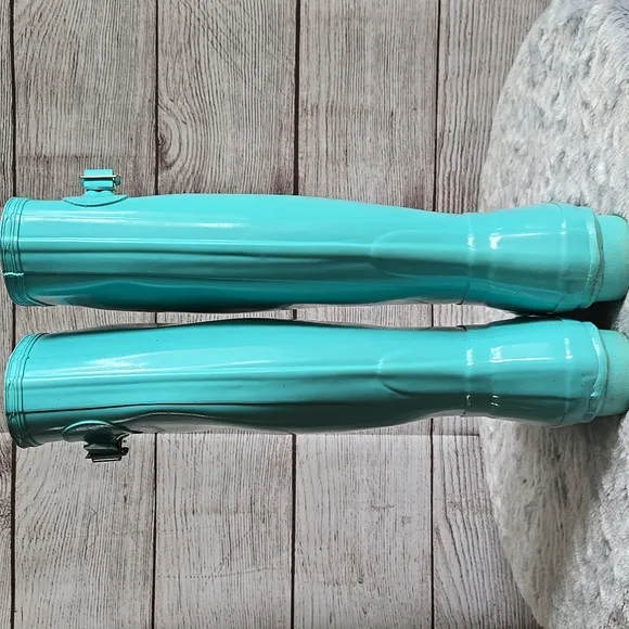 Hunter Light Blue Tall Rain Boots, Womens 6, Mens 5, Great Condition