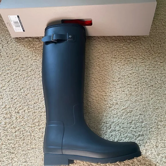 Hunter Matte Black Waterproof Boots