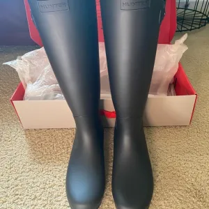 Hunter Matte Black Waterproof Boots