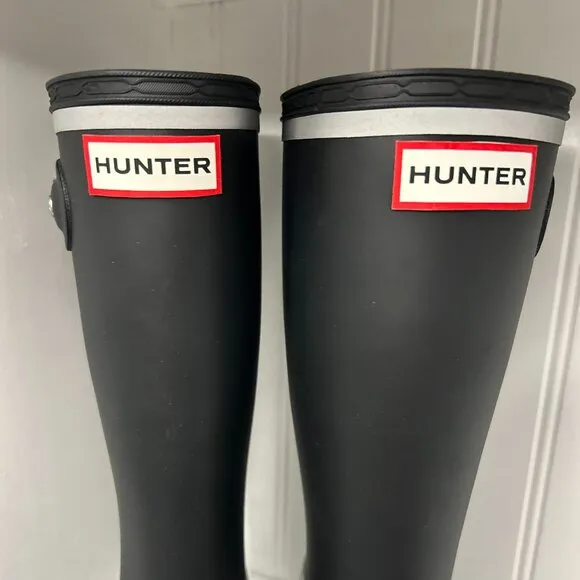 Hunter original reflective outline boot in US 2 Little Kid