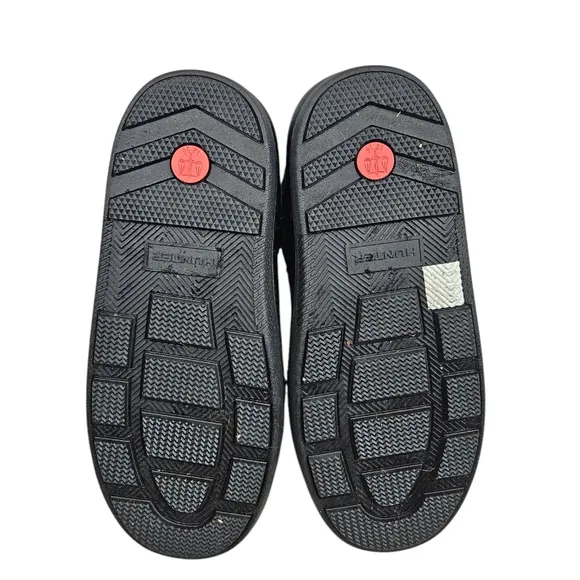 Hunter Platform Snow Boots Original Quilted Boots Black Size 8 Women's