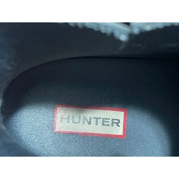 Hunter Quilted Chelsea Rain Boots Waterproof Ankle Boots Gray UK 7 / US 9‎
