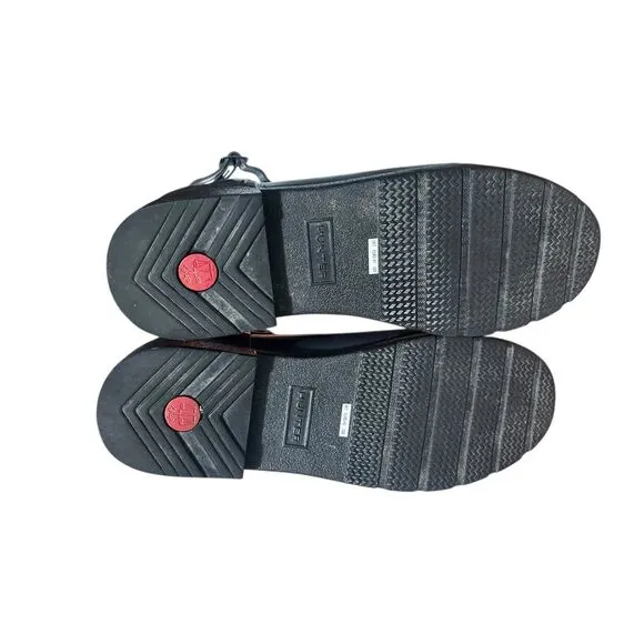 Hunter Quilted Chelsea Rain Boots Waterproof Ankle Boots Gray UK 7 / US 9‎