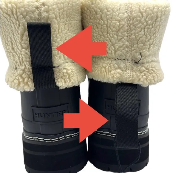 Hunter Refined Stitch Fleece Lined Boots Size 8