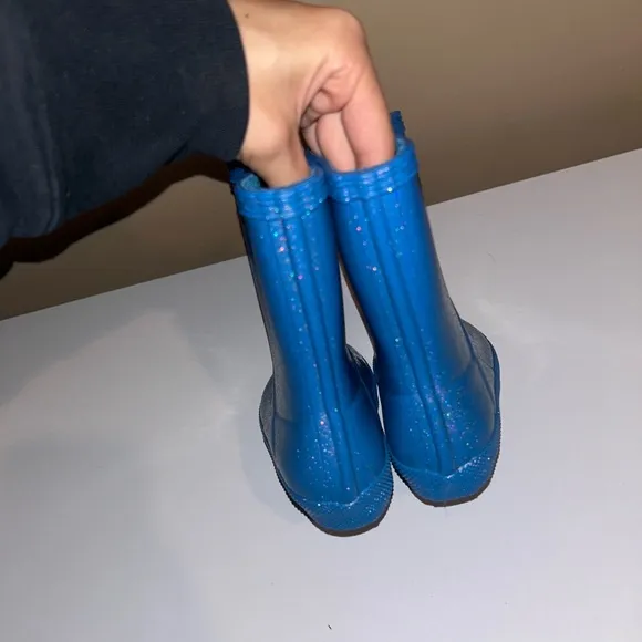 Hunter Sparkling Kids Blue Boots