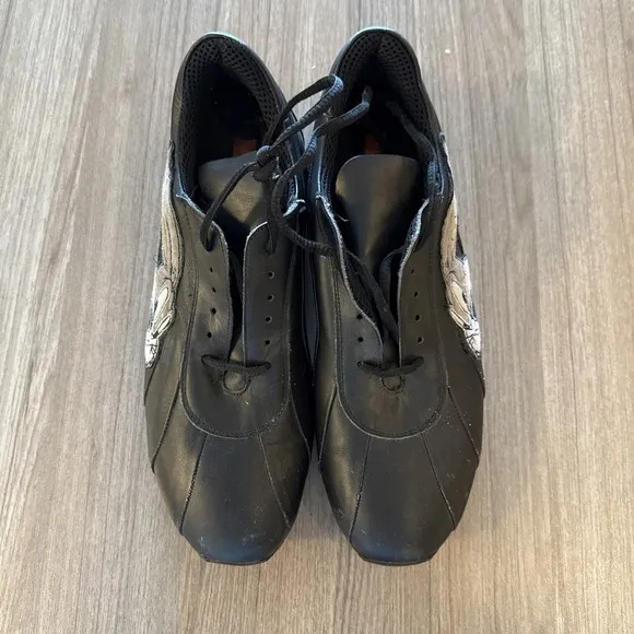 Iceberg History Bugs Bunny Sneakers 90s Vintage Black RARE Leather Sz 10 - 43