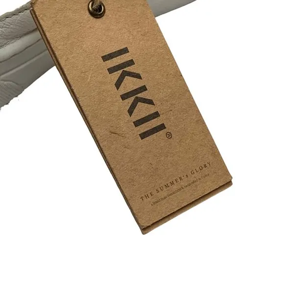 IKKII Italian Leather Slip‎ On Ankle Lace Up Fashion Sneakers