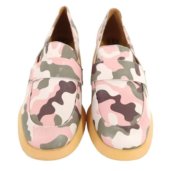 I'm Sorry by Petra Collins Camper Edition Camo Loafer 40 US 10 Womens Pink