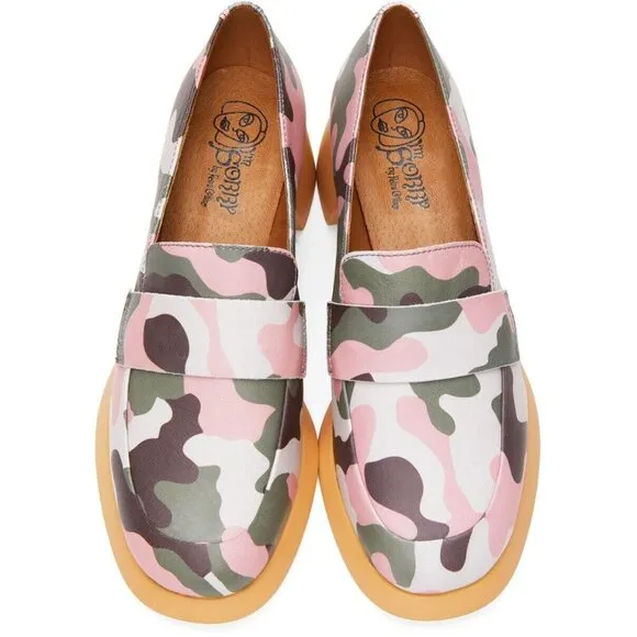 I'm Sorry by Petra Collins Camper Edition Camo Loafer 40 US 10 Womens Pink