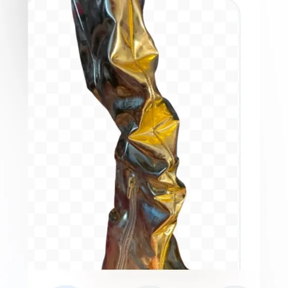 INC's fantastic patent leather gold boots!  New in bag!​