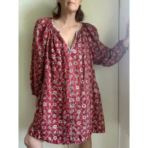 Isabel Marant Etoile Tonya Linen Pheasant Dress Size 36 Boho Hippie Designer