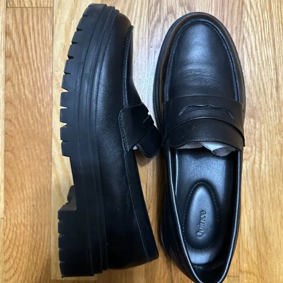 Italian Leather Lug Sole Loafer
