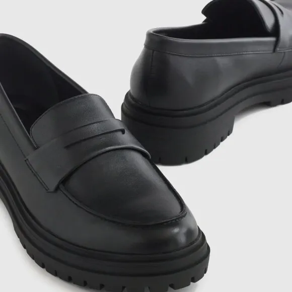 Italian Leather Lug Sole Loafer