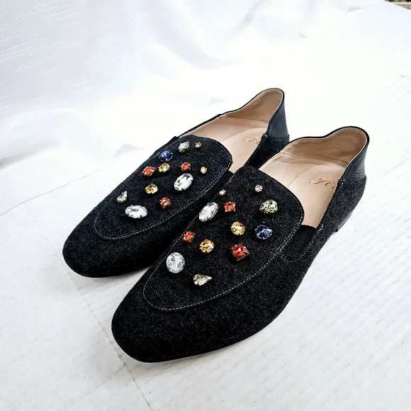 J. Crew Convertible Jeweled Loafer size 9