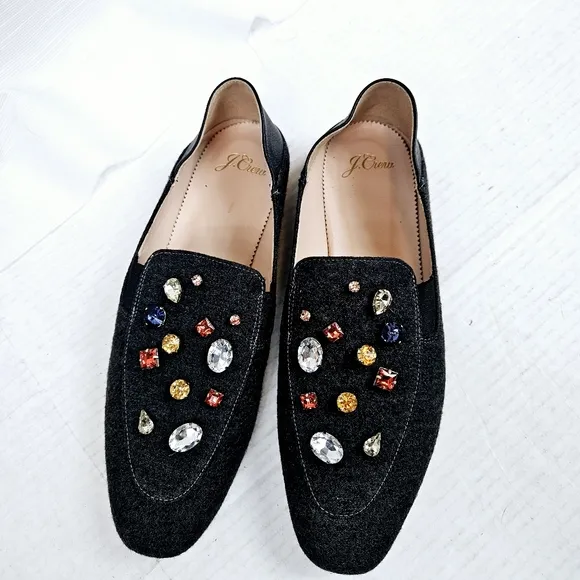 J. Crew Convertible Jeweled Loafer size 9