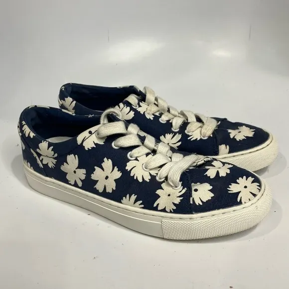 J. Crew floral print fashion sneakers size 6