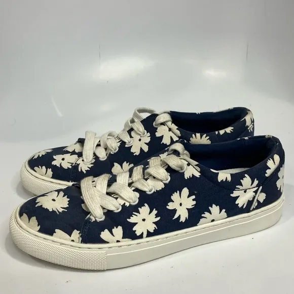 J. Crew floral print fashion sneakers size 6