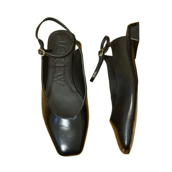 J. Crew Leather Ankle Strap Flats NWOT