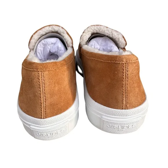 J Slides *New* Giles Sneaker Women’s Tan Suede Size 8.5