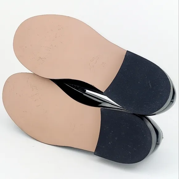 J.Crew Winona Classic Spazzolazo Leather Penny Loafers Black 8.5